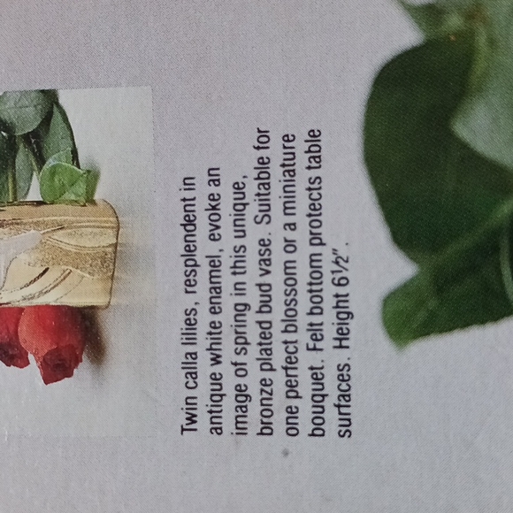 Home Wm.A. Rogers' Bud Vase Calla Lily - Picture 4 of 9